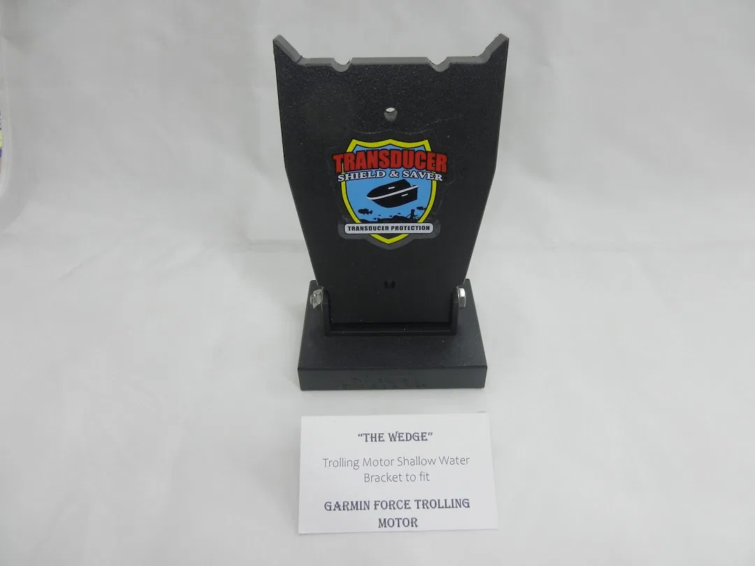 TM-SW-B-G – TRANSDUCER Trolling Motor Shallow Water Bracket, Compatible With Garmin Force Trolling Motor Raises Troll...